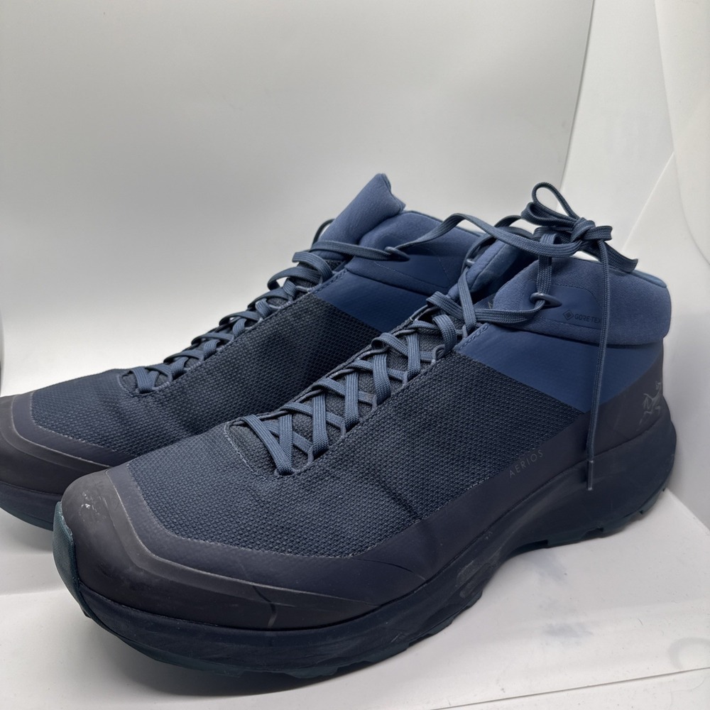 Arc'teryx Aerios FL Sz 13 Shoes Blue Mid GTX Gore-Tex Breathable Mens Real Nice